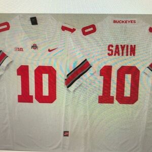 Julian Sayin Vapor Stitched White Jersey🧡